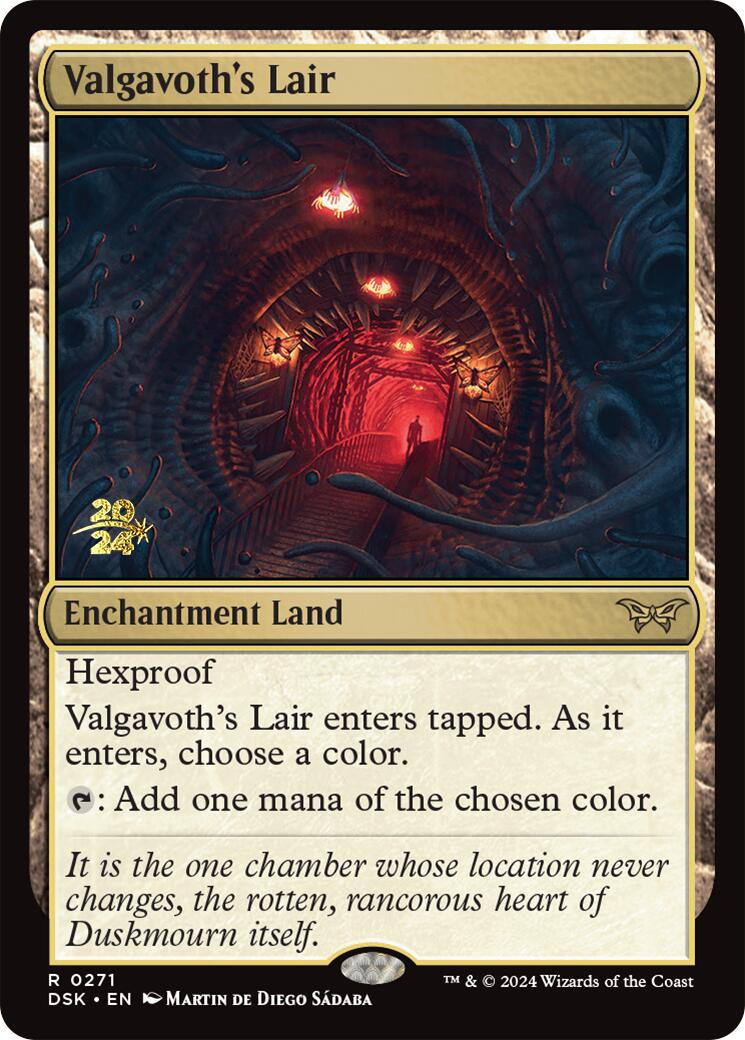 Valgavoth's Lair [Duskmourn: House of Horror Prerelease Promos] | Tabernacle Games