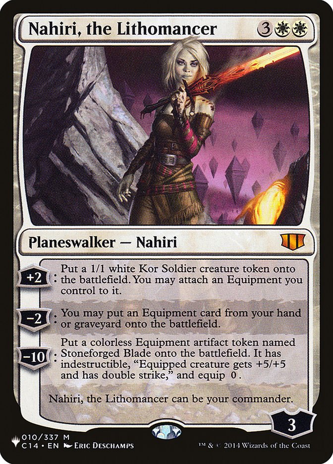 Nahiri, the Lithomancer [The List] | Tabernacle Games