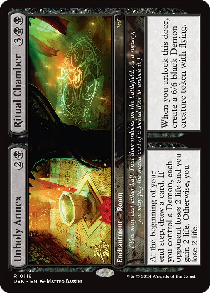 Unholy Annex // Ritual Chamber [Duskmourn: House of Horror Prerelease Promos] | Tabernacle Games