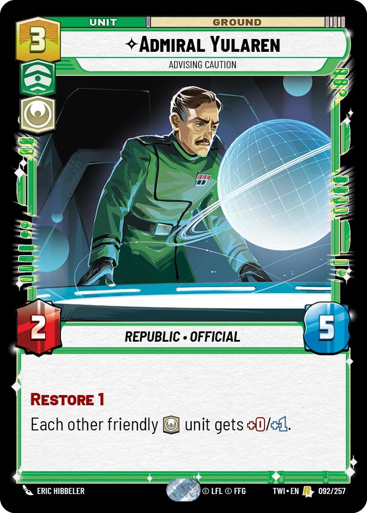 Admiral Yularen (092/257) [Twilight of the Republic] | Tabernacle Games