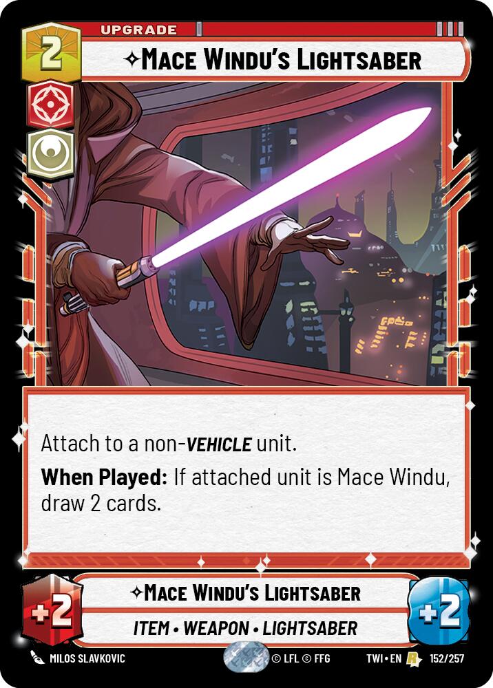Mace Windu's Lightsaber (152/257) (152/257) [Twilight of the Republic] | Tabernacle Games