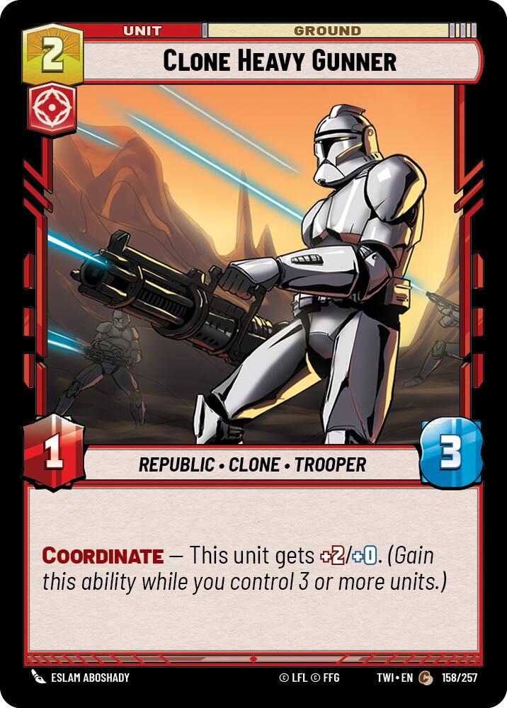 Clone Heavy Gunner (158/257) (158/257) [Twilight of the Republic] | Tabernacle Games