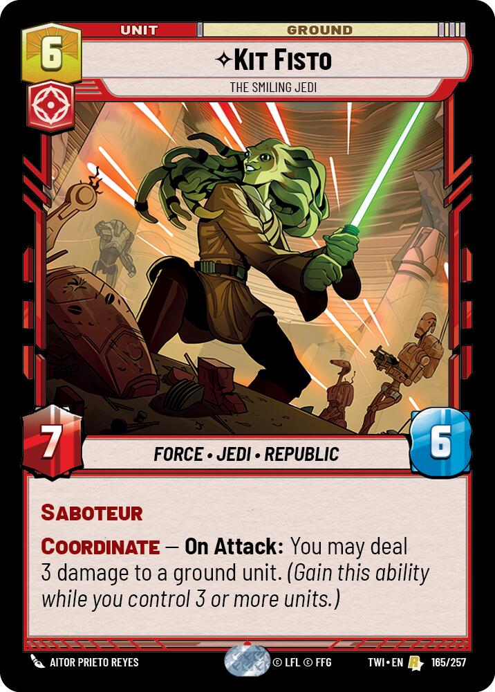 Kit Fisto - The Smiling Jedi (165/257) (165/257) [Twilight of the Republic] | Tabernacle Games
