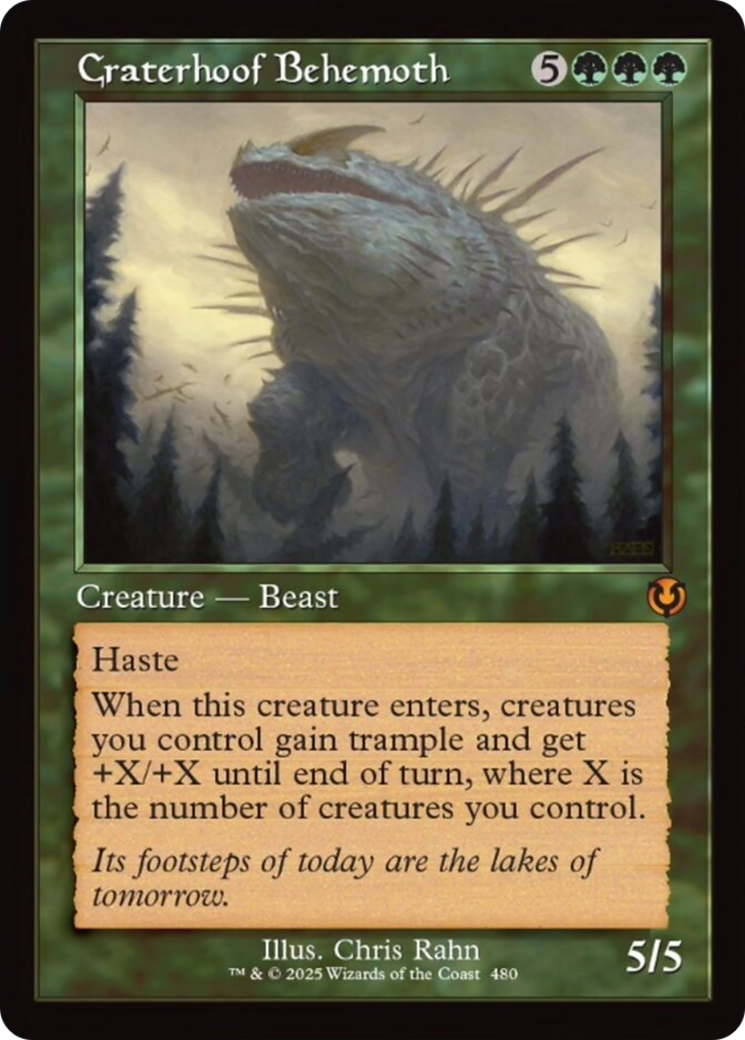 Craterhoof Behemoth (Retro Frame) [Innistrad Remastered] | Tabernacle Games