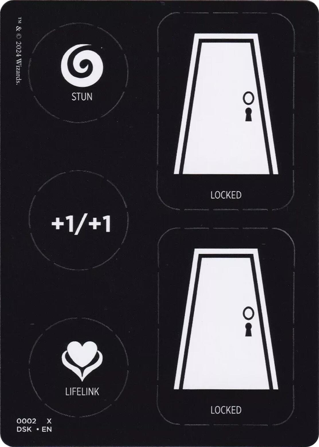 Punch Card Token (1 // 2) [Duskmourn: House of Horror Tokens] | Tabernacle Games