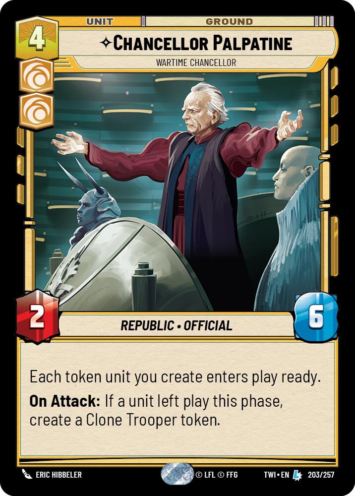 Chancellor Palpatine - Wartime Chancellor (203/257) (203/257) [Twilight of the Republic] | Tabernacle Games