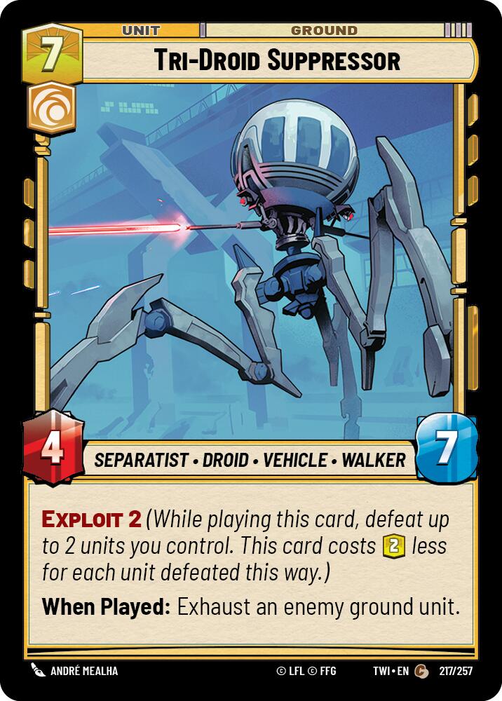 Tri-Droid Suppressor (217/257) (217/257) [Twilight of the Republic] | Tabernacle Games