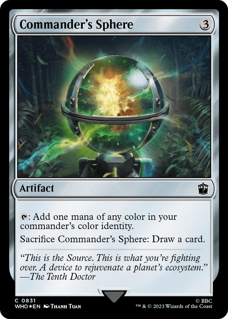 Commander's Sphere (Surge Foil) [Doctor Who] | Tabernacle Games