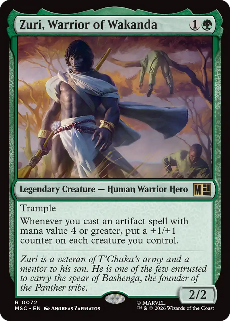 Zuri, Warrior of Wakanda (Surge Foil) [Marvel Super Heroes Commander] | Tabernacle Games