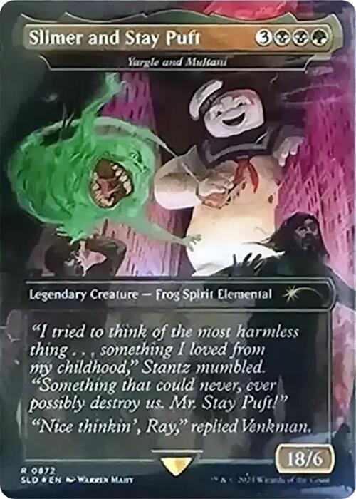 Slimer and Stay Puft - Yargle and Multani (Rainbow Foil) [Secret Lair Drop Series] | Tabernacle Games