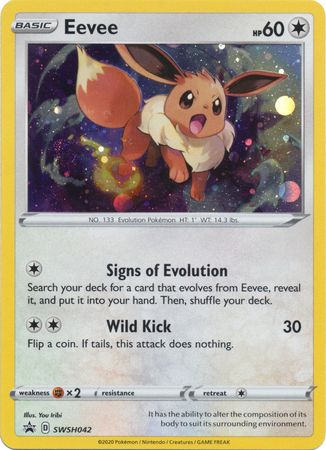 Eevee (SWSH042) [Sword & Shield: Black Star Promos] | Tabernacle Games