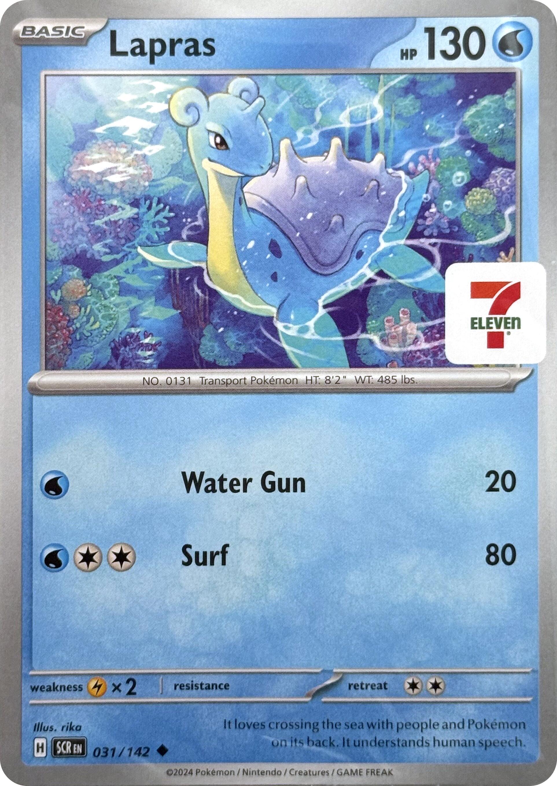 Lapras (031/142) (7-Eleven Promo) [Miscellaneous Cards] | Tabernacle Games