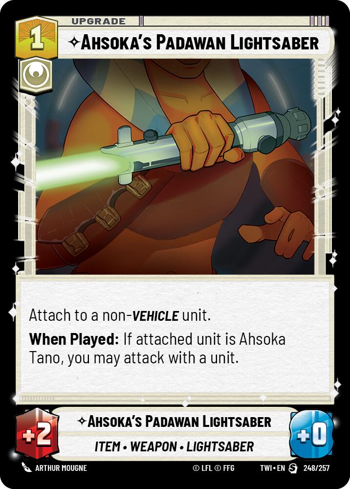 Ahsoka's Padawan Lightsaber (248/257) [Twilight of the Republic] | Tabernacle Games