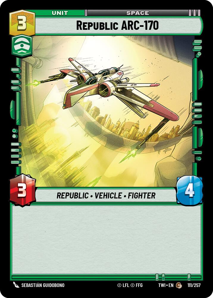 Republic ARC-170 (111/257) (111/257) [Twilight of the Republic] | Tabernacle Games