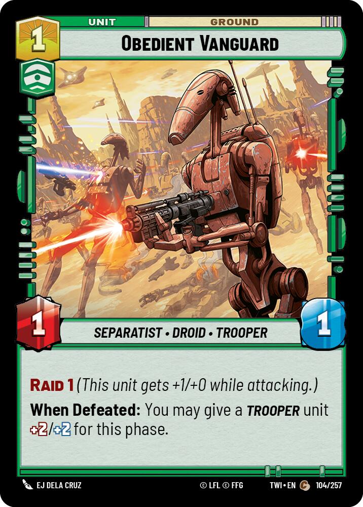 Obedient Vanguard (104/257) (104/257) [Twilight of the Republic] | Tabernacle Games