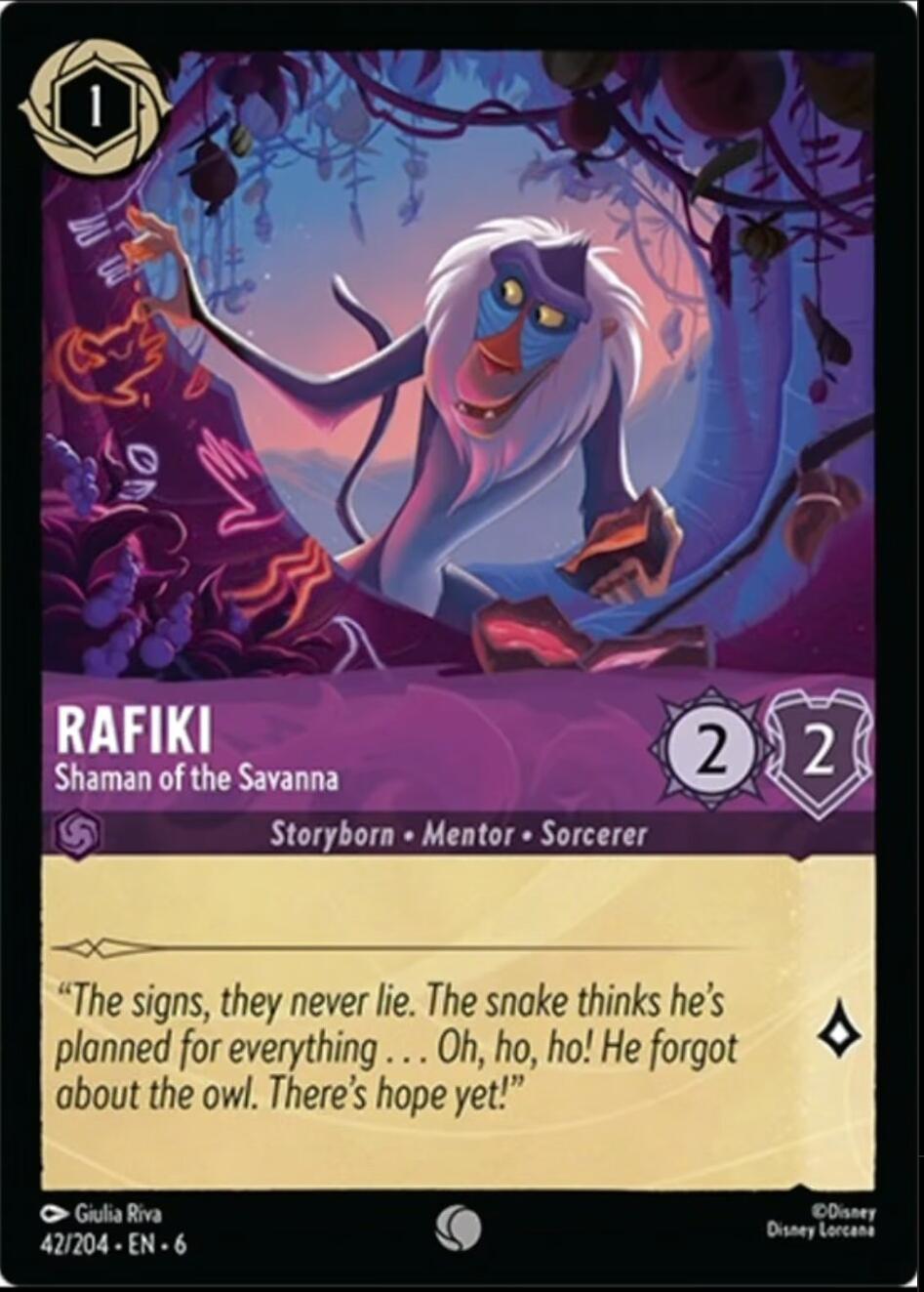 Rafiki - Shaman of the Savanna (42/204) [Azurite Sea] | Tabernacle Games