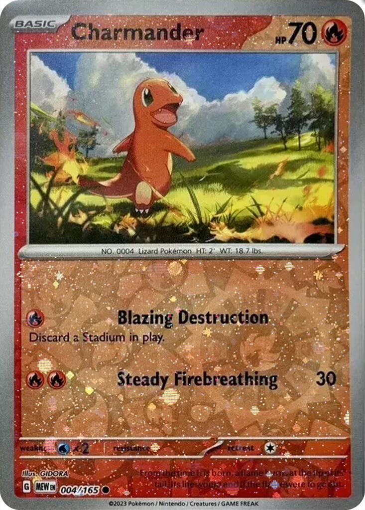 Charmander (004/165) (Cosmos Holo) (Costco Exclusive) [Miscellaneous Cards] | Tabernacle Games