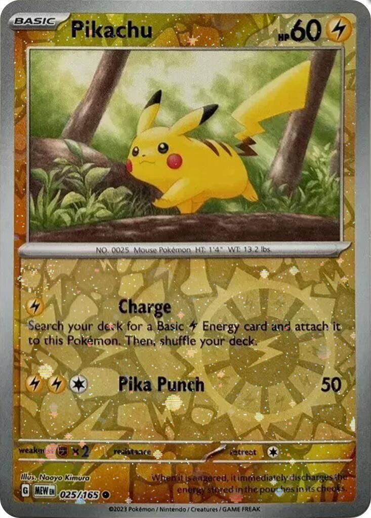 Pikachu (025/165) (Cosmos Holo) (Costco Exclusive) [Miscellaneous Cards] | Tabernacle Games