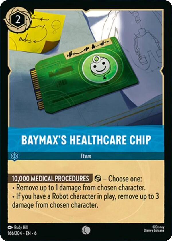 Baymax's Healthcare Chip (166/204) [Azurite Sea] | Tabernacle Games