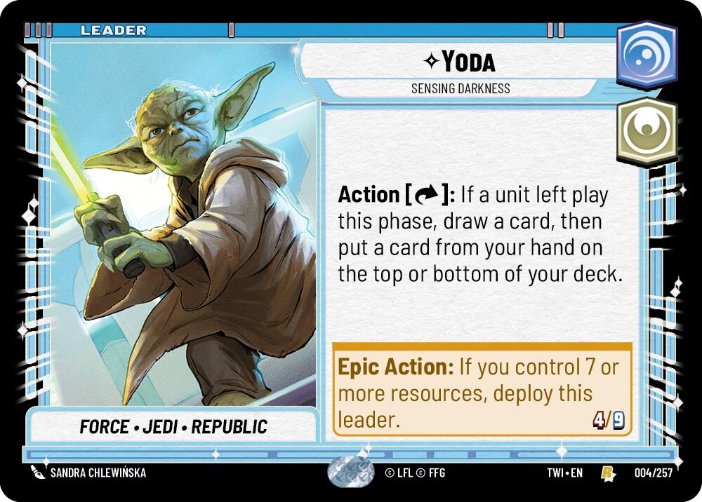 Yoda - Sensing Darkness (004/257) (004/257) [Twilight of the Republic] | Tabernacle Games