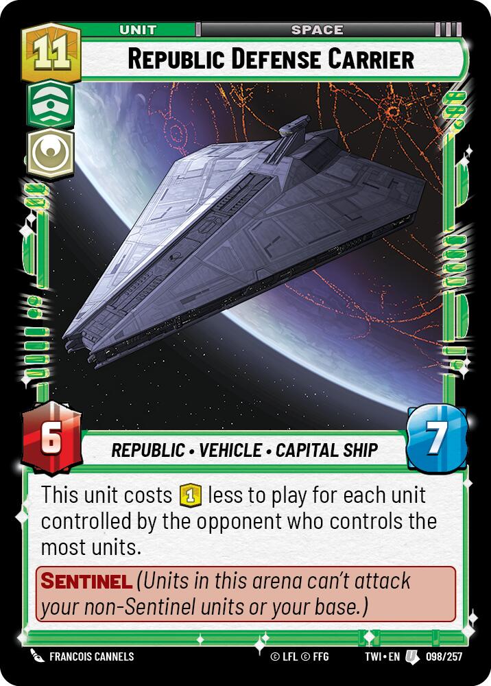 Republic Defense Carrier (098/257) (098/257) [Twilight of the Republic] | Tabernacle Games