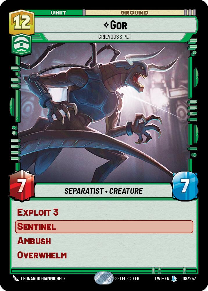Gor - Grievous's Pet (118/257) (118/257) [Twilight of the Republic] | Tabernacle Games
