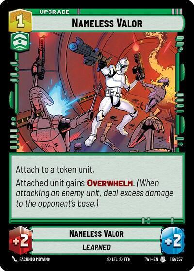 Nameless Valor (119/257) (119/257) [Twilight of the Republic] | Tabernacle Games