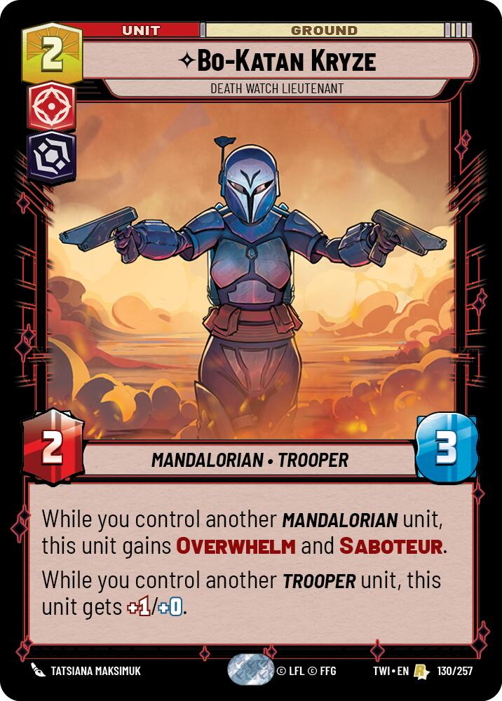 Bo-Katan Kryze - Death Watch Lieutenant (130/257) (130/257) [Twilight of the Republic] | Tabernacle Games
