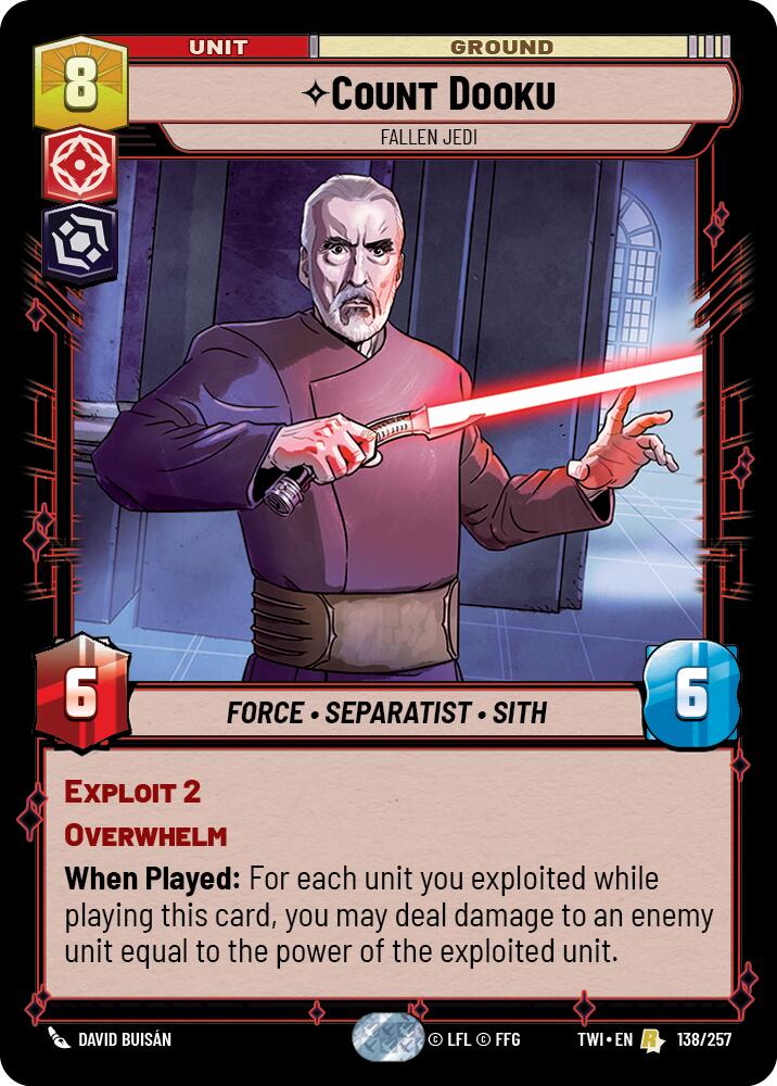 Count Dooku - Fallen Jedi (138/257) (138/257) [Twilight of the Republic] | Tabernacle Games