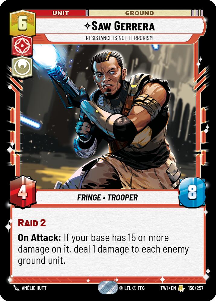 Saw Gerrera - Resistance is Not Terrorism (150/257) (150/257) [Twilight of the Republic] | Tabernacle Games