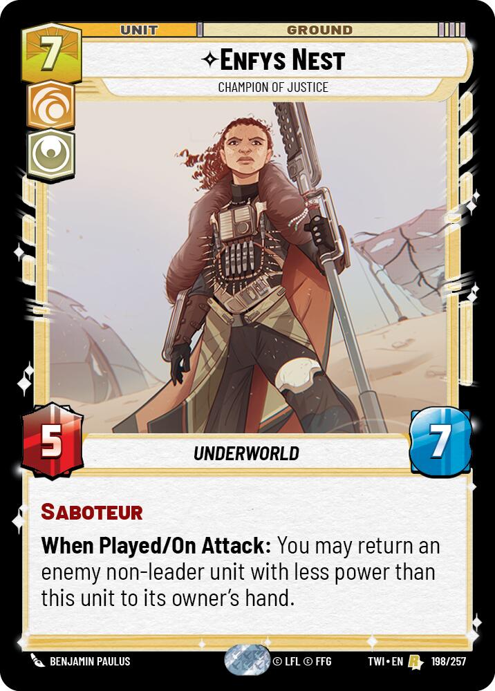 Enfys Nest - Champion of Justice (198/257) (198/257) [Twilight of the Republic] | Tabernacle Games