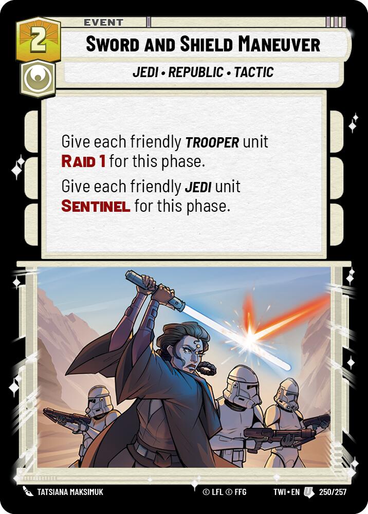Sword and Shield Maneuver (250/257) (250/257) [Twilight of the Republic] | Tabernacle Games