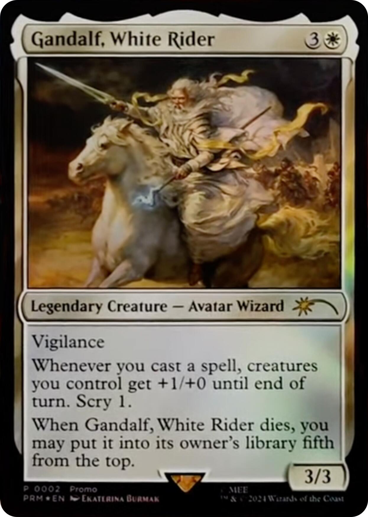 Gandalf, White Rider [Resale Promos] | Tabernacle Games