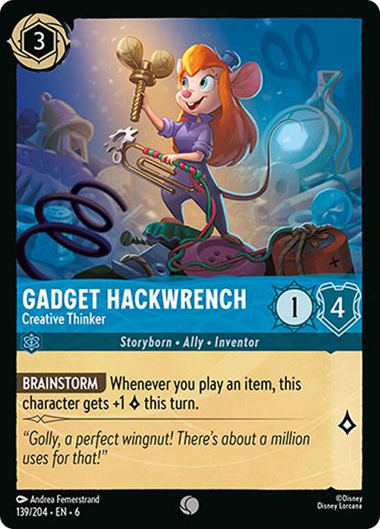 Gadget Hackwrench - Creative Thinker (139/204) [Azurite Sea] | Tabernacle Games