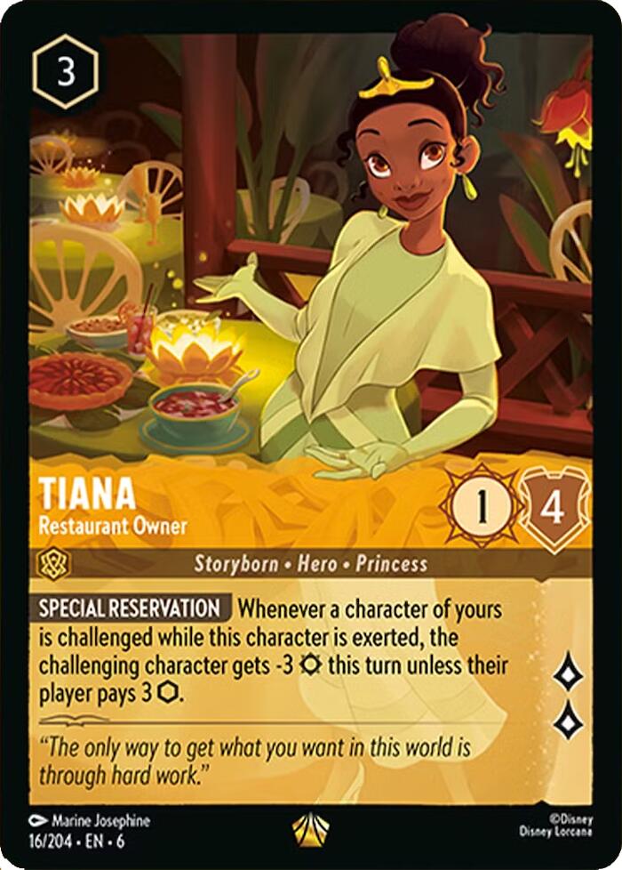 Tiana - Restaurant Owner (16/204) [Azurite Sea] | Tabernacle Games