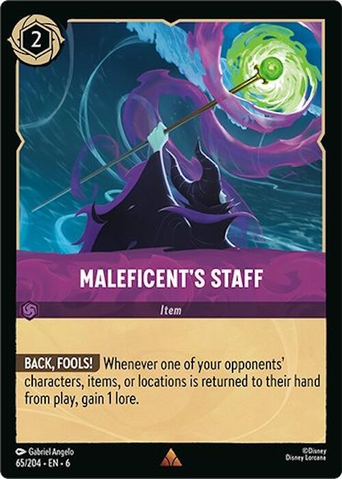 Maleficent's Staff (65/204) [Azurite Sea] | Tabernacle Games