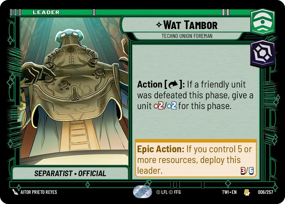 Wat Tambor - Techno Union Foreman (006/257) (006/257) [Twilight of the Republic] | Tabernacle Games