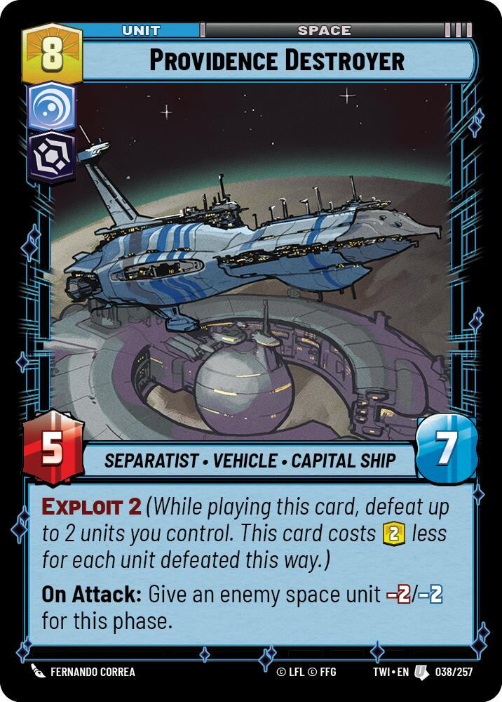 Providence Destroyer (038/257) (038/257) [Twilight of the Republic] | Tabernacle Games