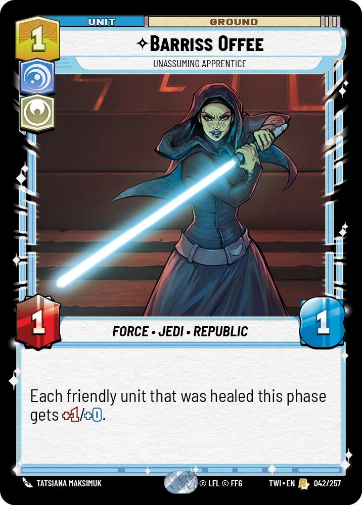Barriss Offee - Unassuming Apprentice (042/257) (042/257) [Twilight of the Republic] | Tabernacle Games