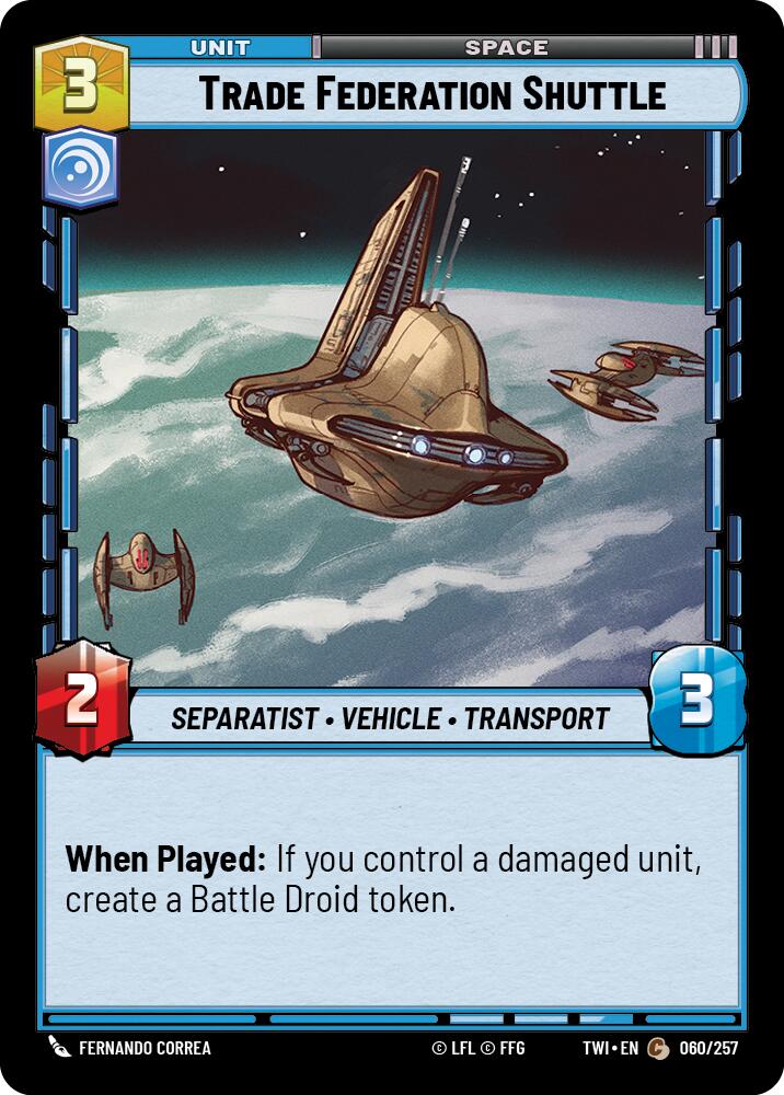 Trade Federation Shuttle (060/257) (060/257) [Twilight of the Republic] | Tabernacle Games