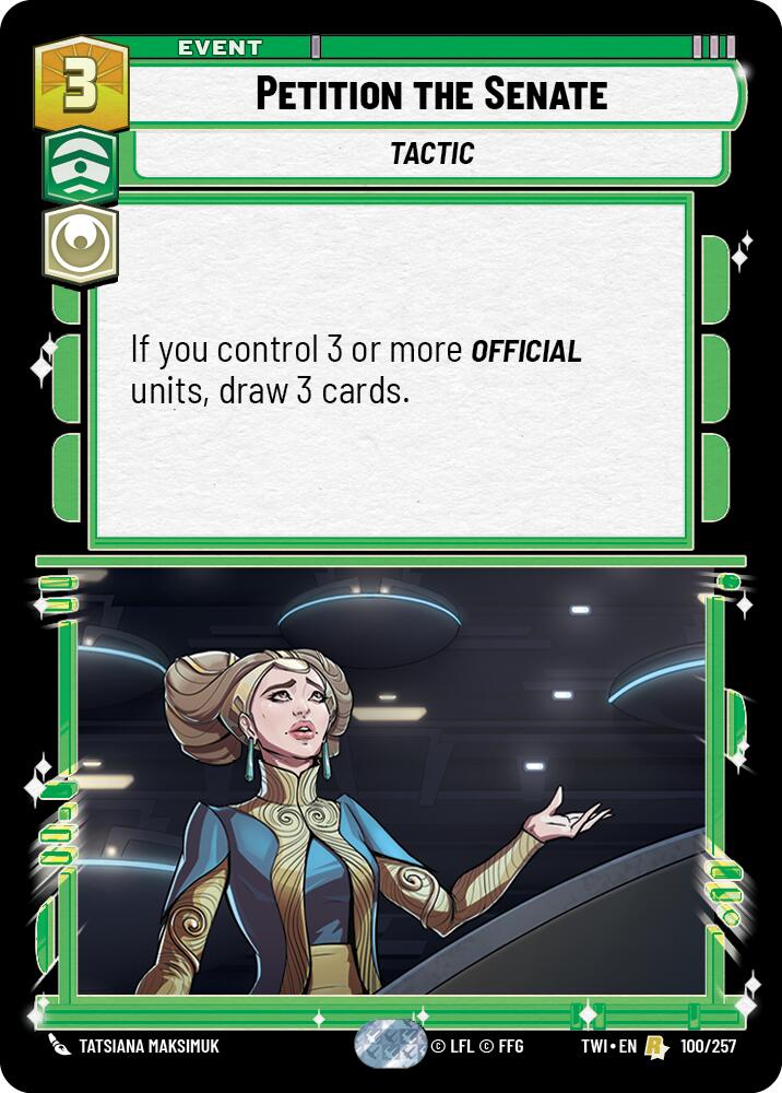 Petition the Senate (100/257) (100/257) [Twilight of the Republic] | Tabernacle Games