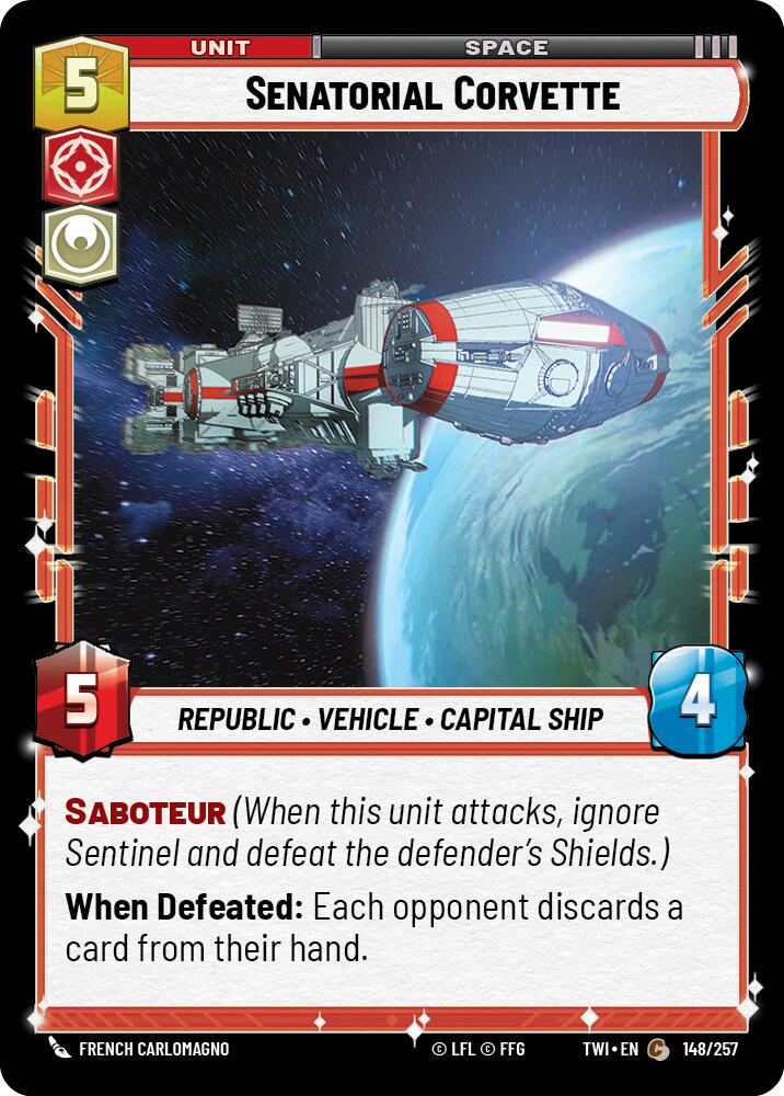Senatorial Corvette (148/257) (148/257) [Twilight of the Republic] | Tabernacle Games