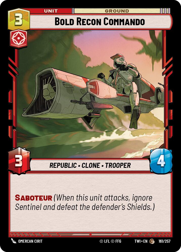 Bold Recon Commando (161/257) (161/257) [Twilight of the Republic] | Tabernacle Games