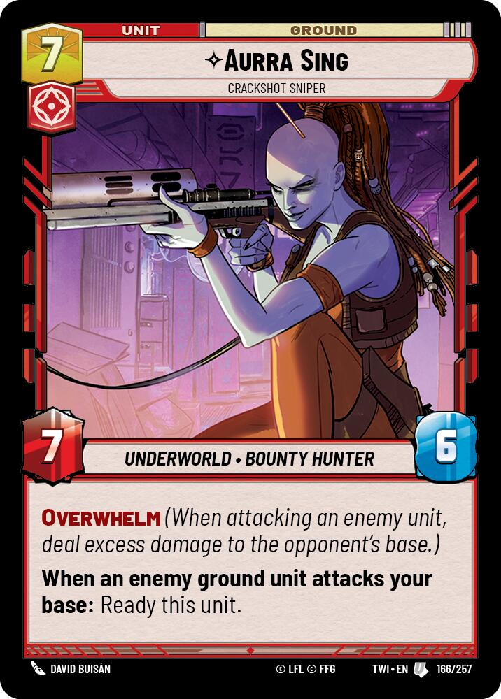 Aurra Sing - Crackshot Sniper (166/257) (166/257) [Twilight of the Republic] | Tabernacle Games