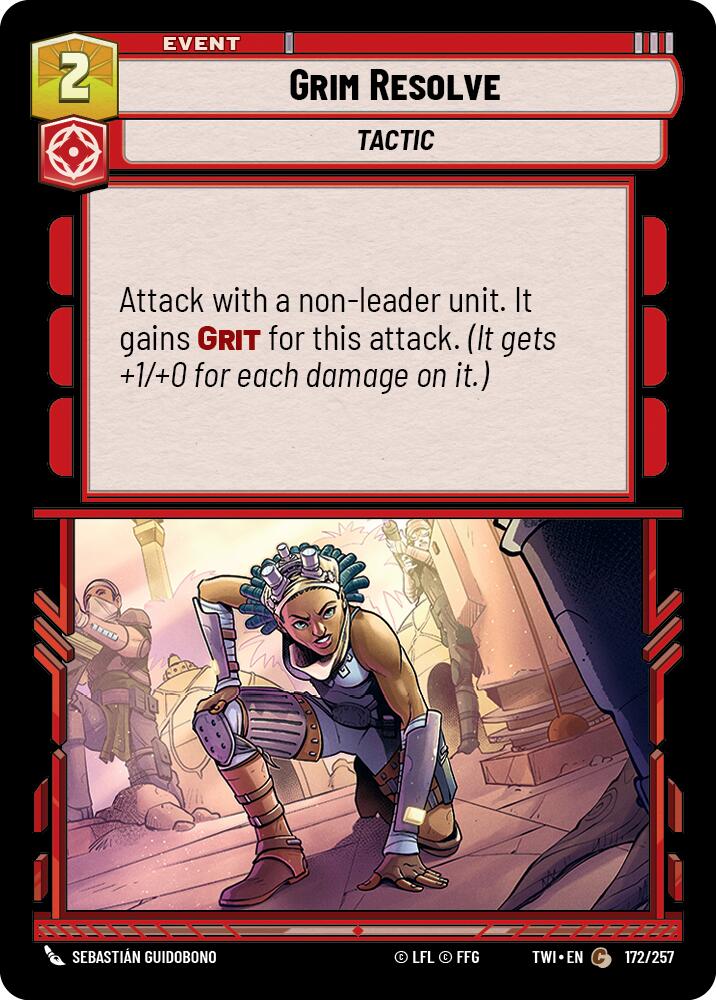 Grim Resolve (172/257) (172/257) [Twilight of the Republic] | Tabernacle Games
