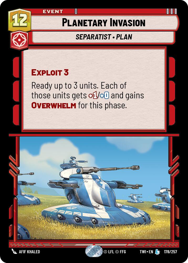 Planetary Invasion (178/257) (178/257) [Twilight of the Republic] | Tabernacle Games