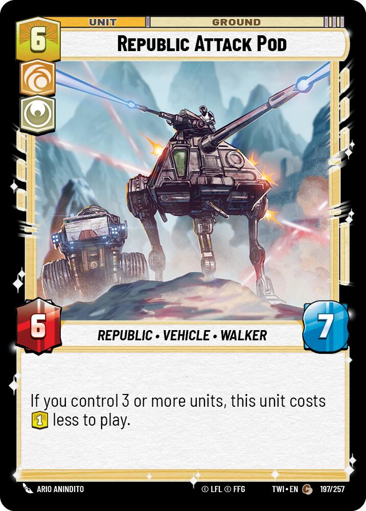 Republic Attack Pod (197/257) (197/257) [Twilight of the Republic] | Tabernacle Games