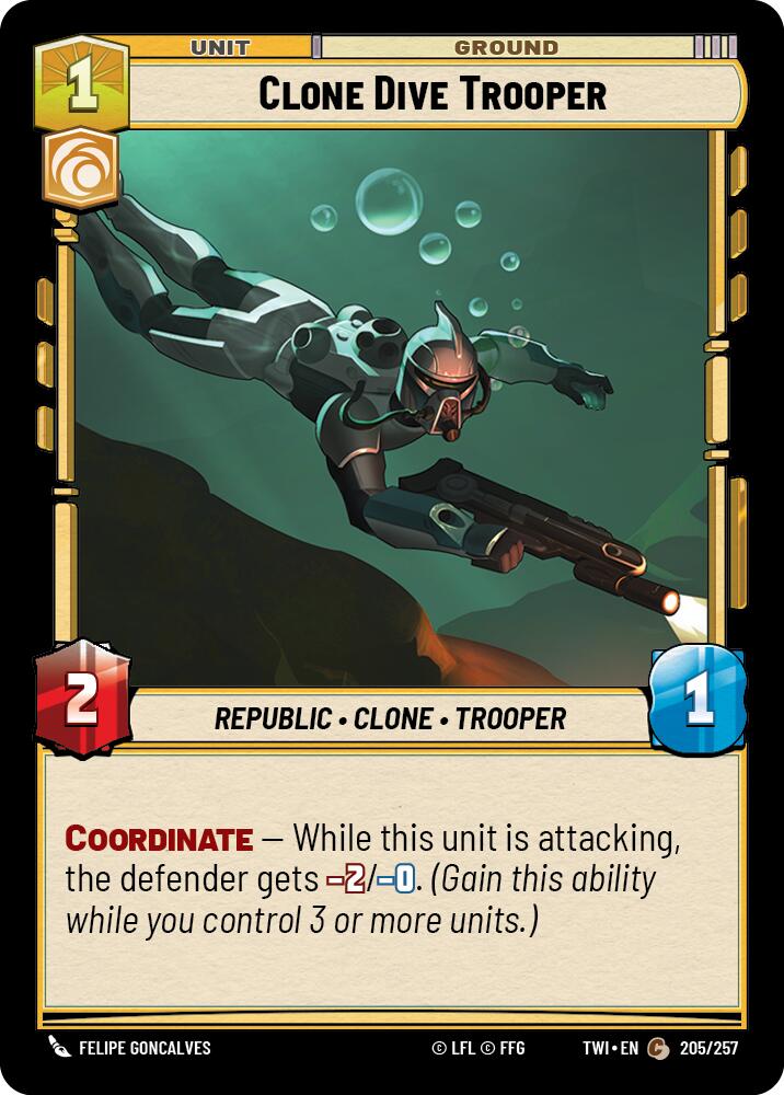 Clone Dive Trooper (205/257) (205/257) [Twilight of the Republic] | Tabernacle Games