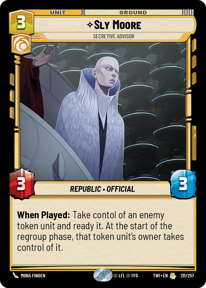 Sly Moore - Secretive Advisor (211/257) (211/257) [Twilight of the Republic] | Tabernacle Games