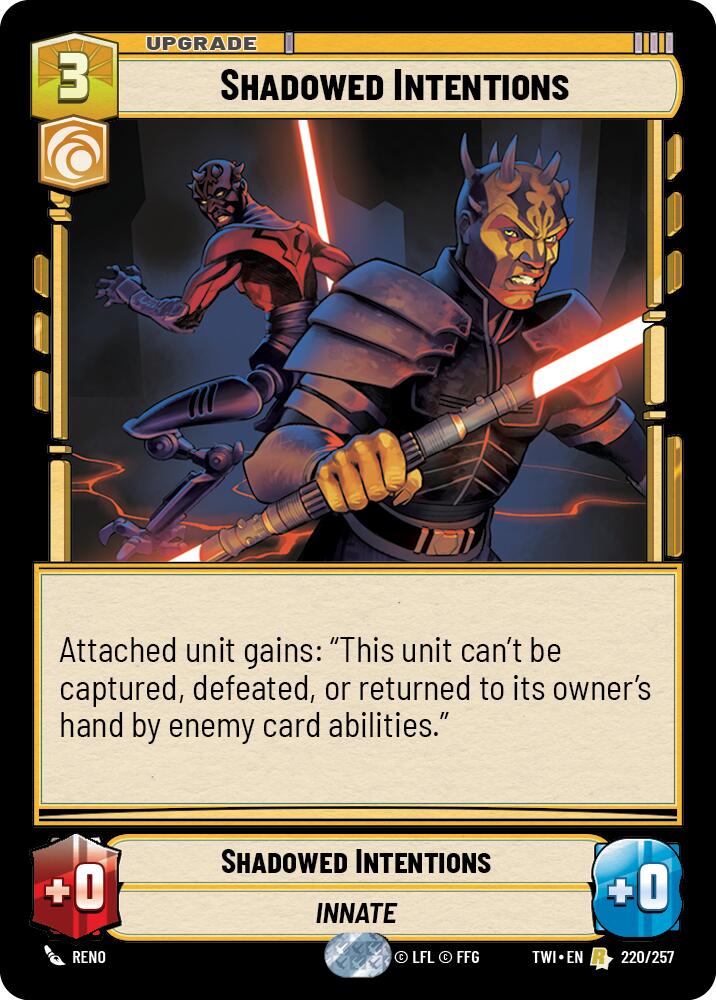 Shadowed Intentions (220/257) (220/257) [Twilight of the Republic] | Tabernacle Games